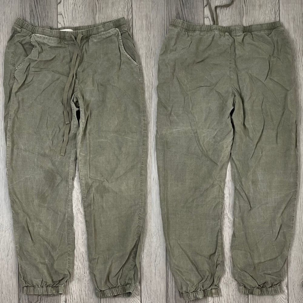 Cloth & Stone Women Size S Khaki Green Tencel Lyocell Pull On Jogger Pant FLAWED